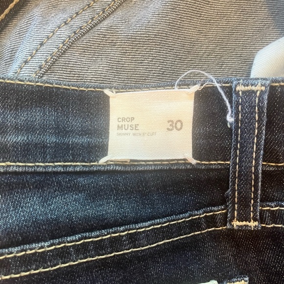 LAST CALL Hudson Muse Crop Skinny Jeans Hemmed to 26” Inseam. Women’s 30 - Picture 8 of 16